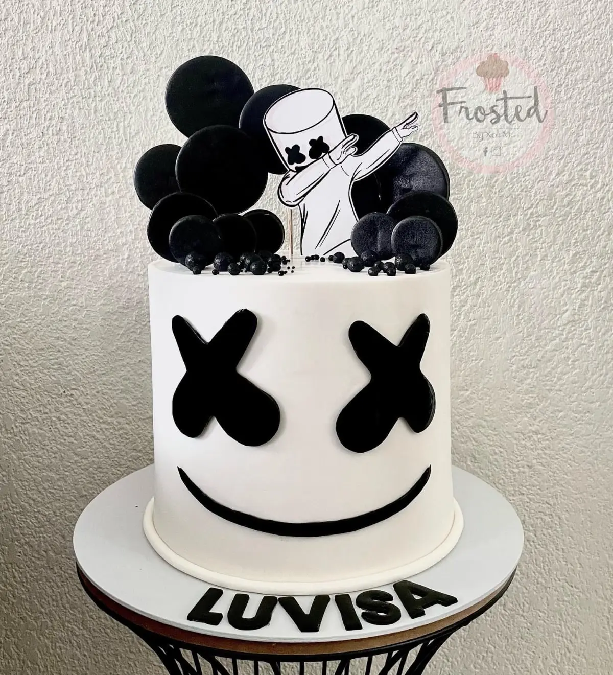 Bespoke treat or celebration cake detail